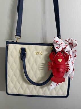 *NWT* Betsey Johnson Purse XO LALA Quilted Tote Satchel Bag